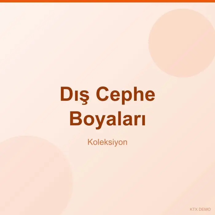Dış Cephe Boyaları