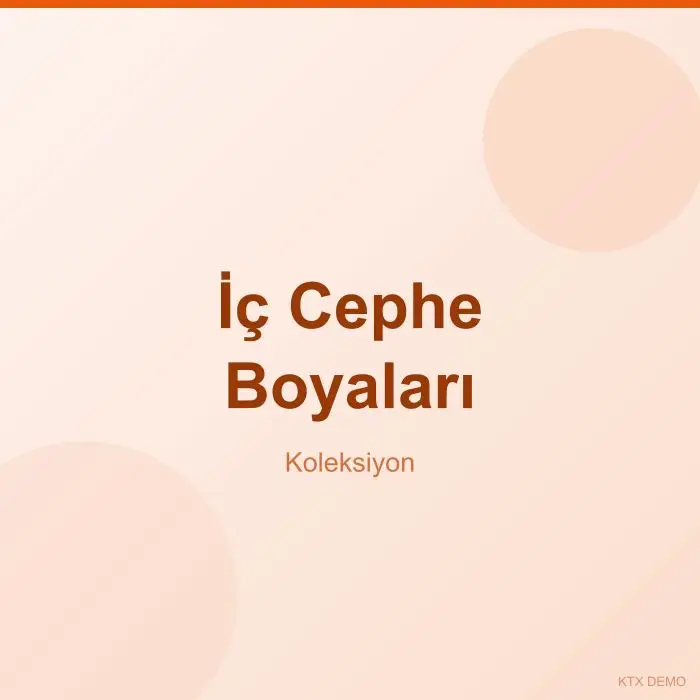 İç Cephe Boyaları