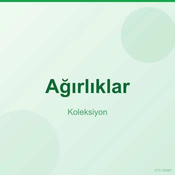 Ağırlıklar