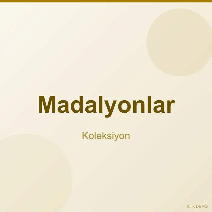 Madalyonlar