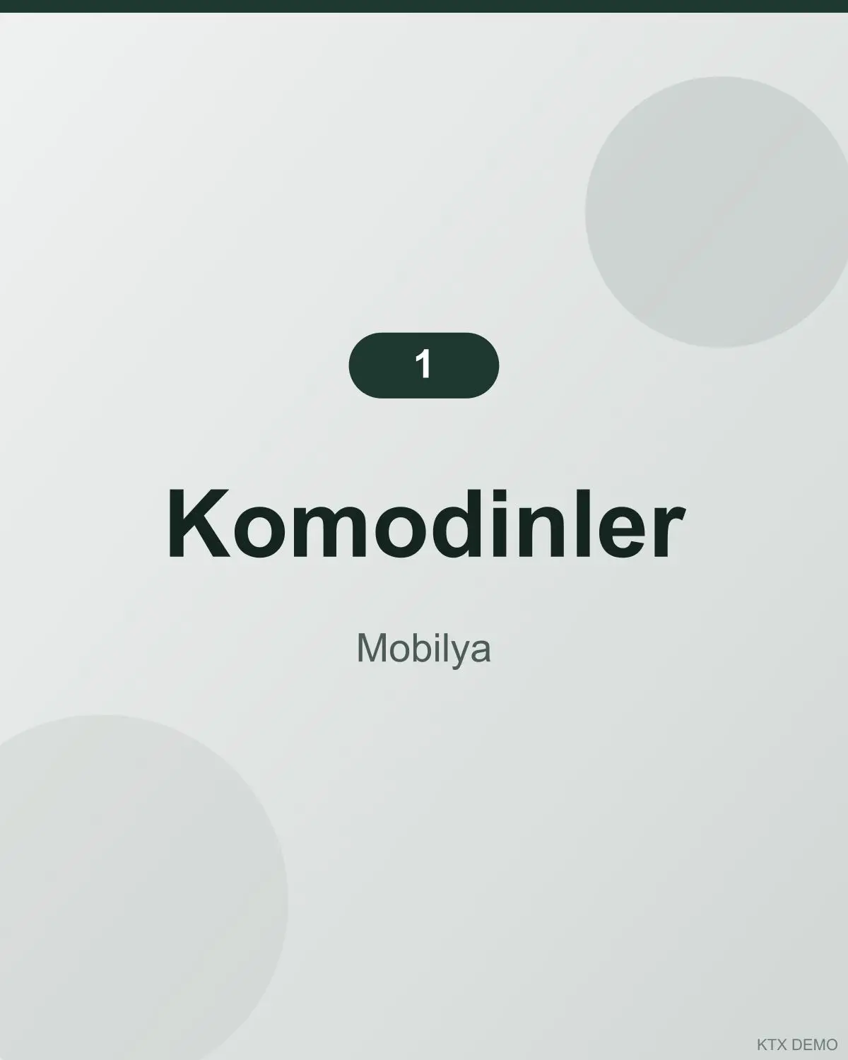 Klasik Deri Komodin 1
