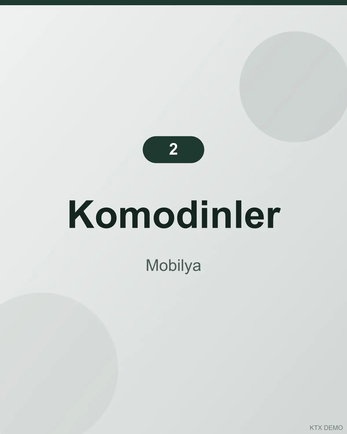 Klasik Deri Komodin 1-2