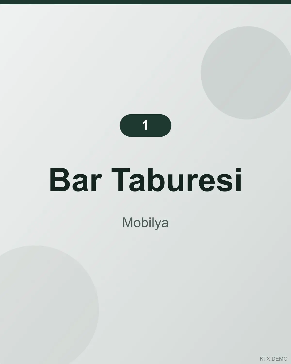 Klasik Deri Bar Taburesi 1