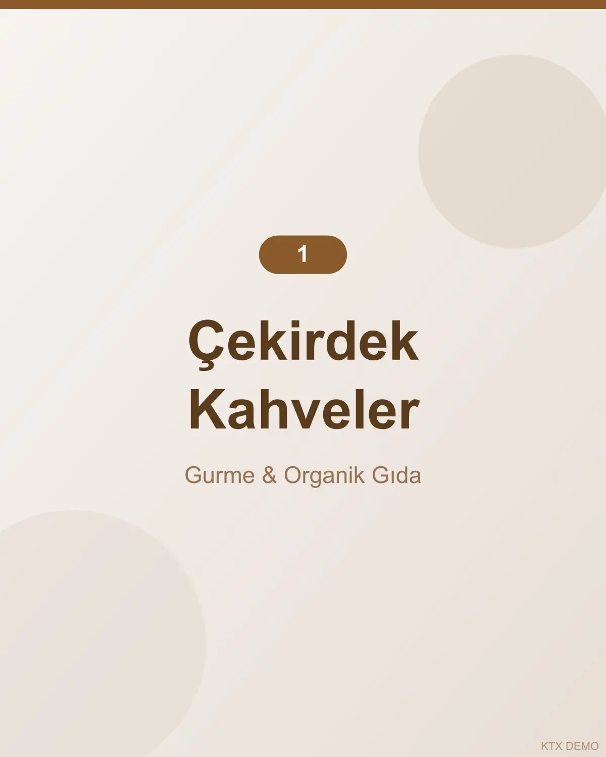 Dengeli Akdeniz Çekirdek Kahve 1