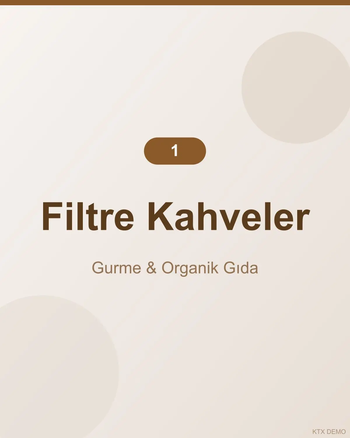 Dengeli Akdeniz Filtre Kahve 1
