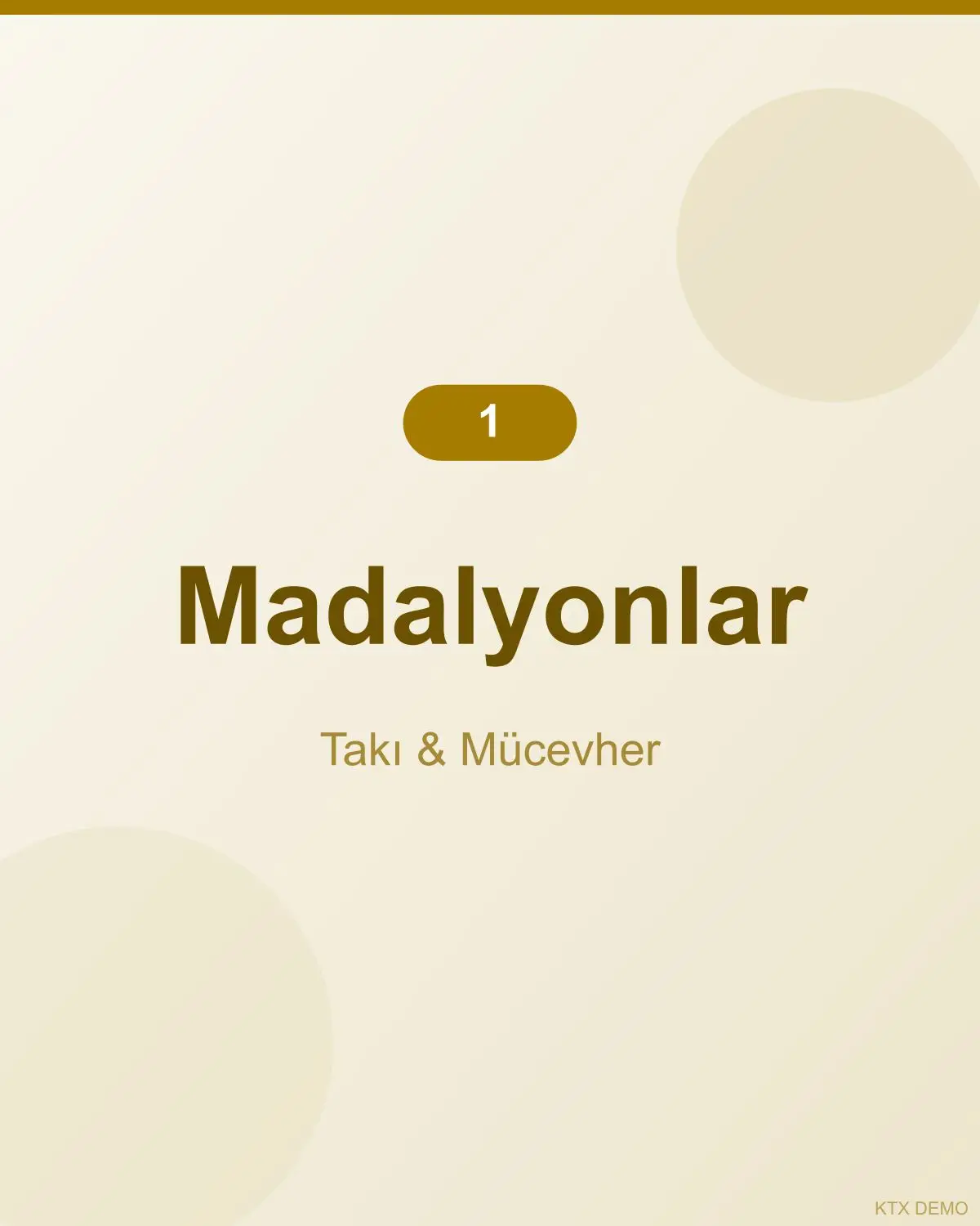 Işıltılı Topaz Madalyon 1