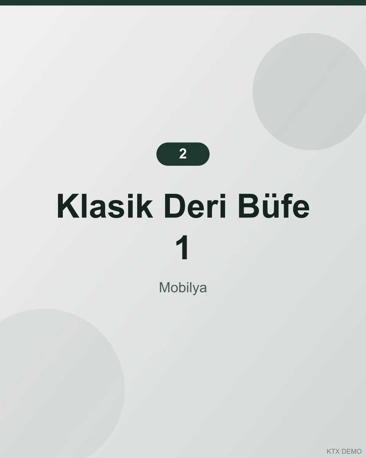 Modern Meşe Büfe 24