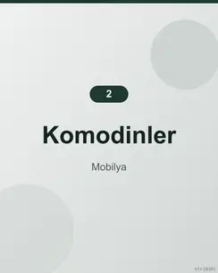 Minimal Ceviz Komodin 3