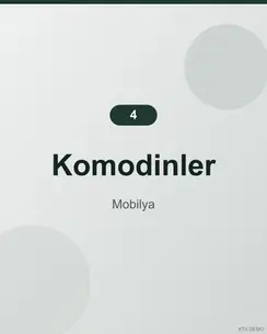 Minimal Ceviz Komodin 3