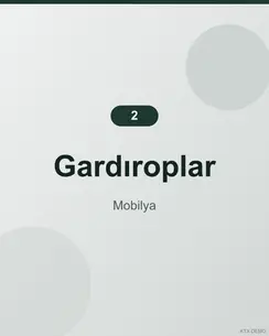 Minimal Ceviz Gardırop 3