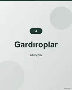 Minimal Ceviz Gardırop 3