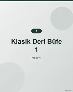 Modern Meşe Büfe 24