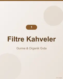 Dengeli Akdeniz Filtre Kahve 1