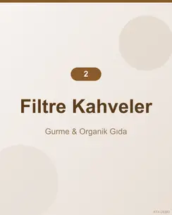 Dengeli Akdeniz Filtre Kahve 1