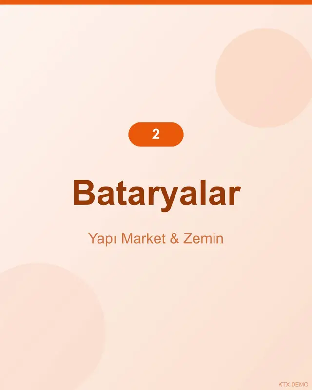 Dayanıklı Meşe Desen Batarya 12-2