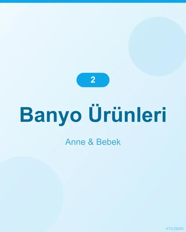 Yumuşak Penye Bebek Şampuanı 1-2