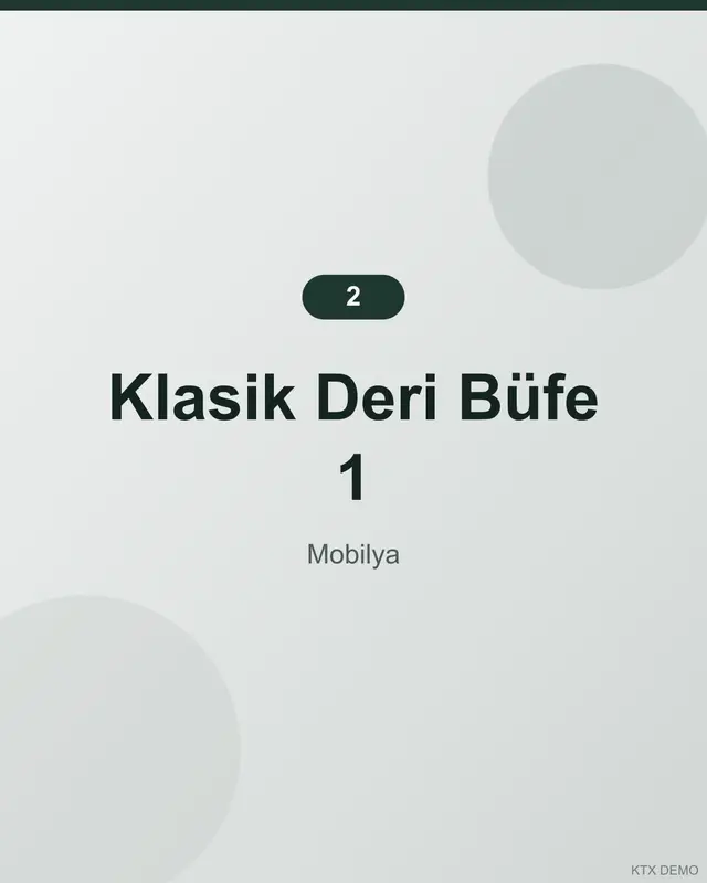 Modern Meşe Büfe 24-2